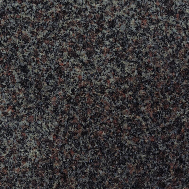 Mahogany flivik svensk rødbrun granit. Poleret overflade.